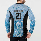 Adelaide Strikers Custom Button Sweatshirt Minimalism Aboriginal