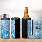 Adelaide Strikers Custom 4 in 1 Can Cooler Tumbler Minimalism Aboriginal