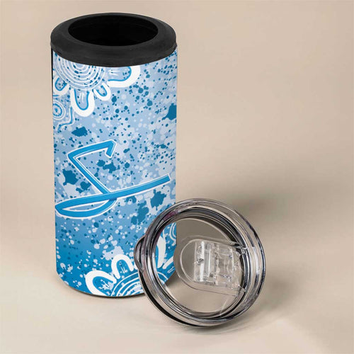 Adelaide Strikers Custom 4 in 1 Can Cooler Tumbler Minimalism Aboriginal
