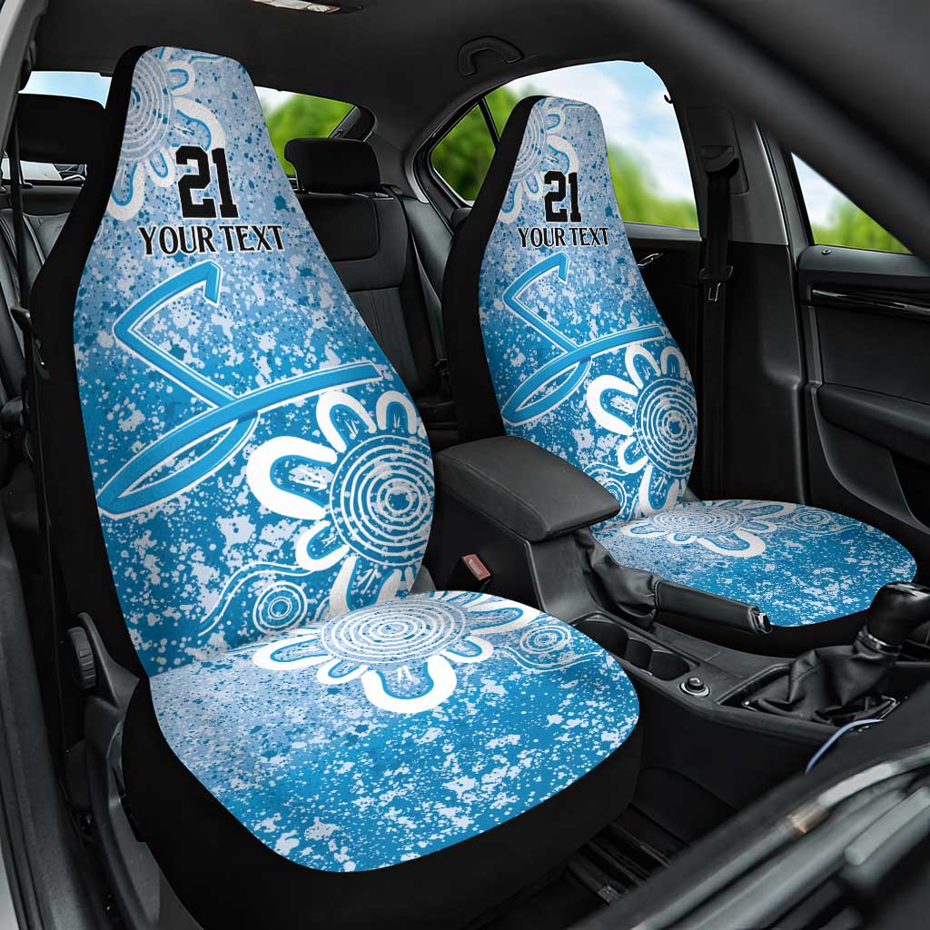 Adelaide Strikers Custom Car Seat Cover Minimalism Aboriginal
