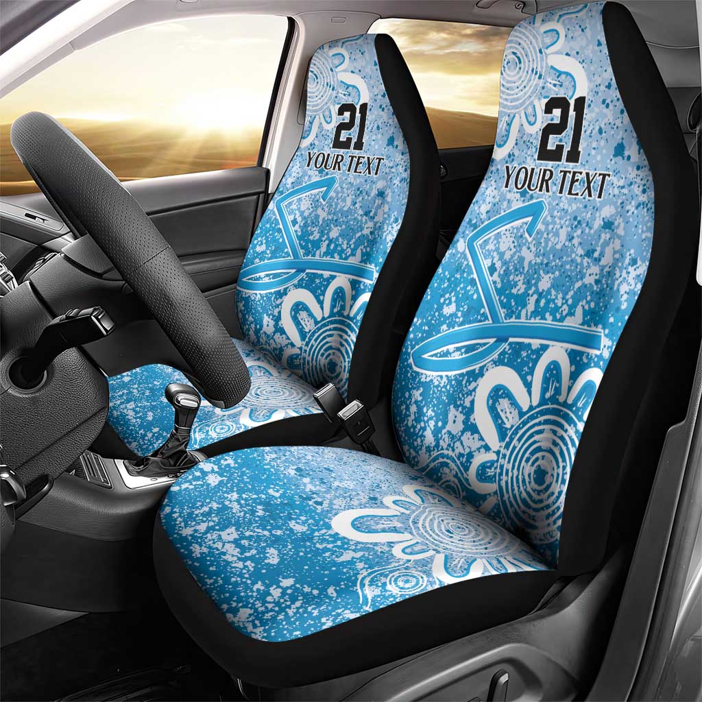 Adelaide Strikers Custom Car Seat Cover Minimalism Aboriginal
