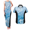 Adelaide Strikers Custom Couples Matching Tank Maxi Dress and Hawaiian Shirt Minimalism Aboriginal