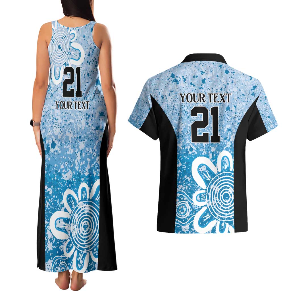 Adelaide Strikers Custom Couples Matching Tank Maxi Dress and Hawaiian Shirt Minimalism Aboriginal