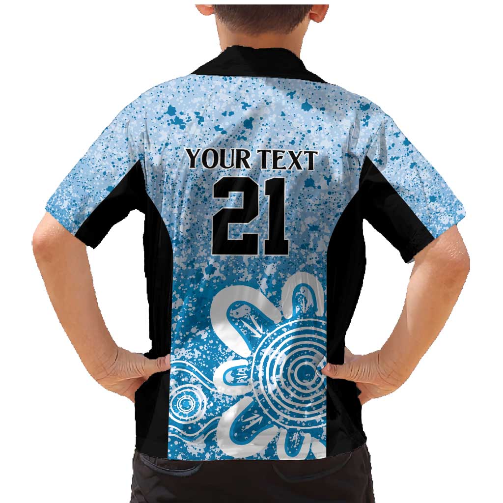 Adelaide Strikers Custom Family Matching Mermaid Dress and Hawaiian Shirt Minimalism Aboriginal