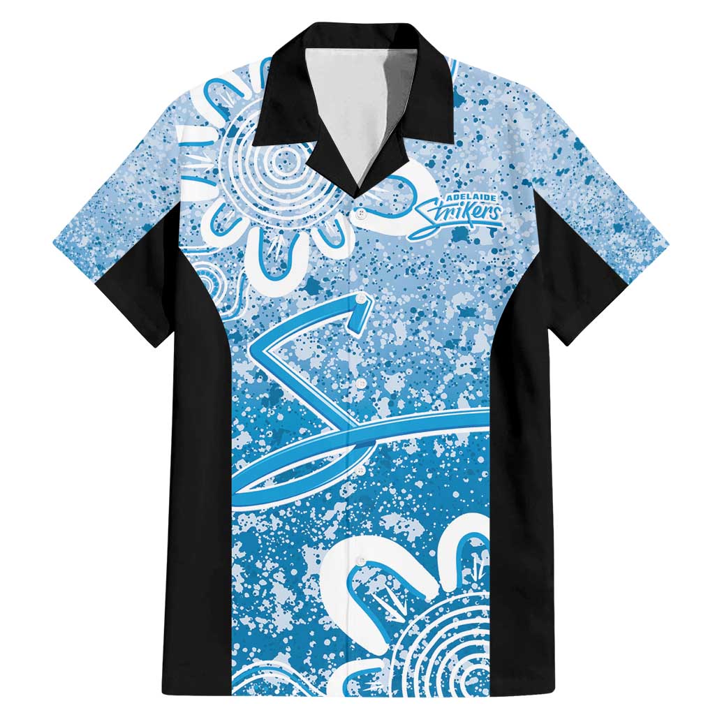 Adelaide Strikers Custom Family Matching Mermaid Dress and Hawaiian Shirt Minimalism Aboriginal