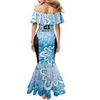 Adelaide Strikers Custom Family Matching Mermaid Dress and Hawaiian Shirt Minimalism Aboriginal