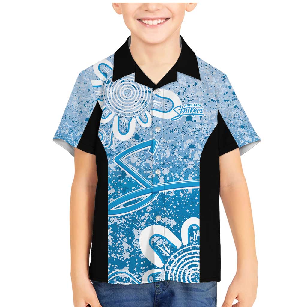 Adelaide Strikers Custom Family Matching Mermaid Dress and Hawaiian Shirt Minimalism Aboriginal