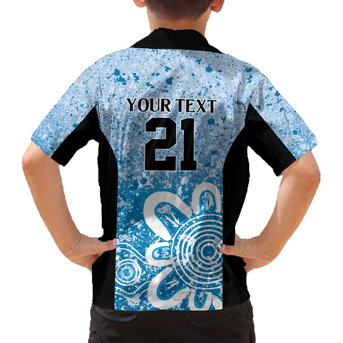 Adelaide Strikers Custom Family Matching Off The Shoulder Long Sleeve Dress and Hawaiian Shirt Minimalism Aboriginal