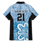 Adelaide Strikers Custom Family Matching Off The Shoulder Long Sleeve Dress and Hawaiian Shirt Minimalism Aboriginal