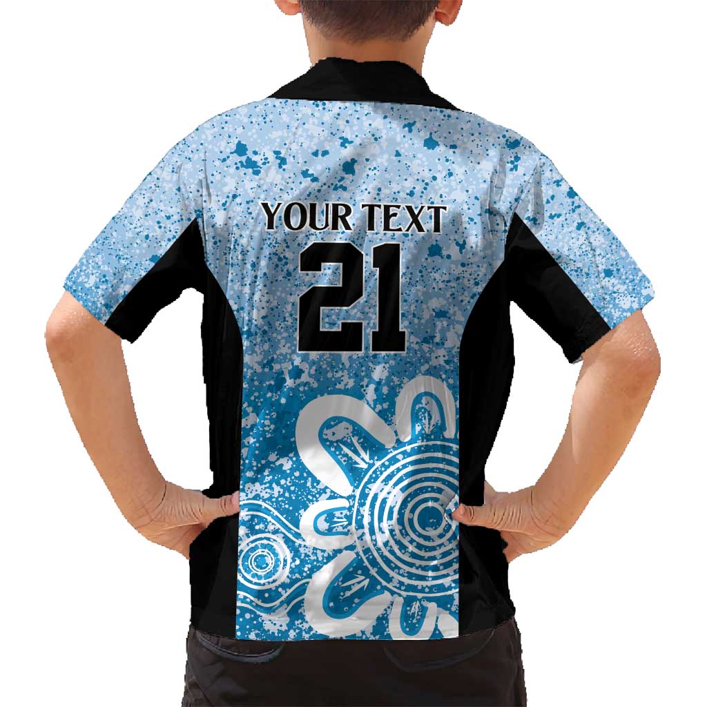 Adelaide Strikers Custom Family Matching Off Shoulder Maxi Dress and Hawaiian Shirt Minimalism Aboriginal