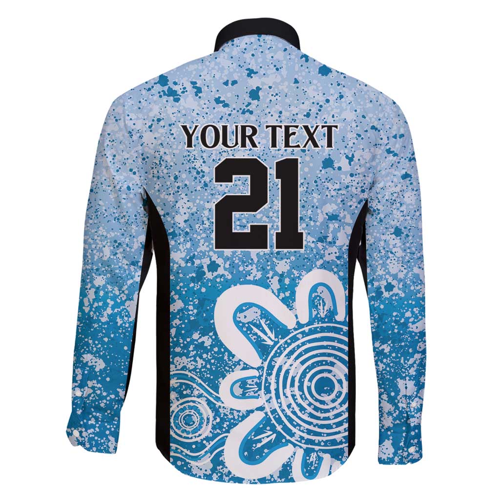 Adelaide Strikers Custom Family Matching Off Shoulder Short Dress and Hawaiian Shirt Minimalism Aboriginal