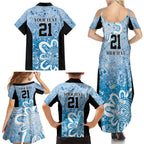 Adelaide Strikers Custom Family Matching Summer Maxi Dress and Hawaiian Shirt Minimalism Aboriginal
