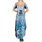 Adelaide Strikers Custom Family Matching Summer Maxi Dress and Hawaiian Shirt Minimalism Aboriginal
