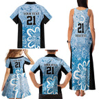 Adelaide Strikers Custom Family Matching Tank Maxi Dress and Hawaiian Shirt Minimalism Aboriginal