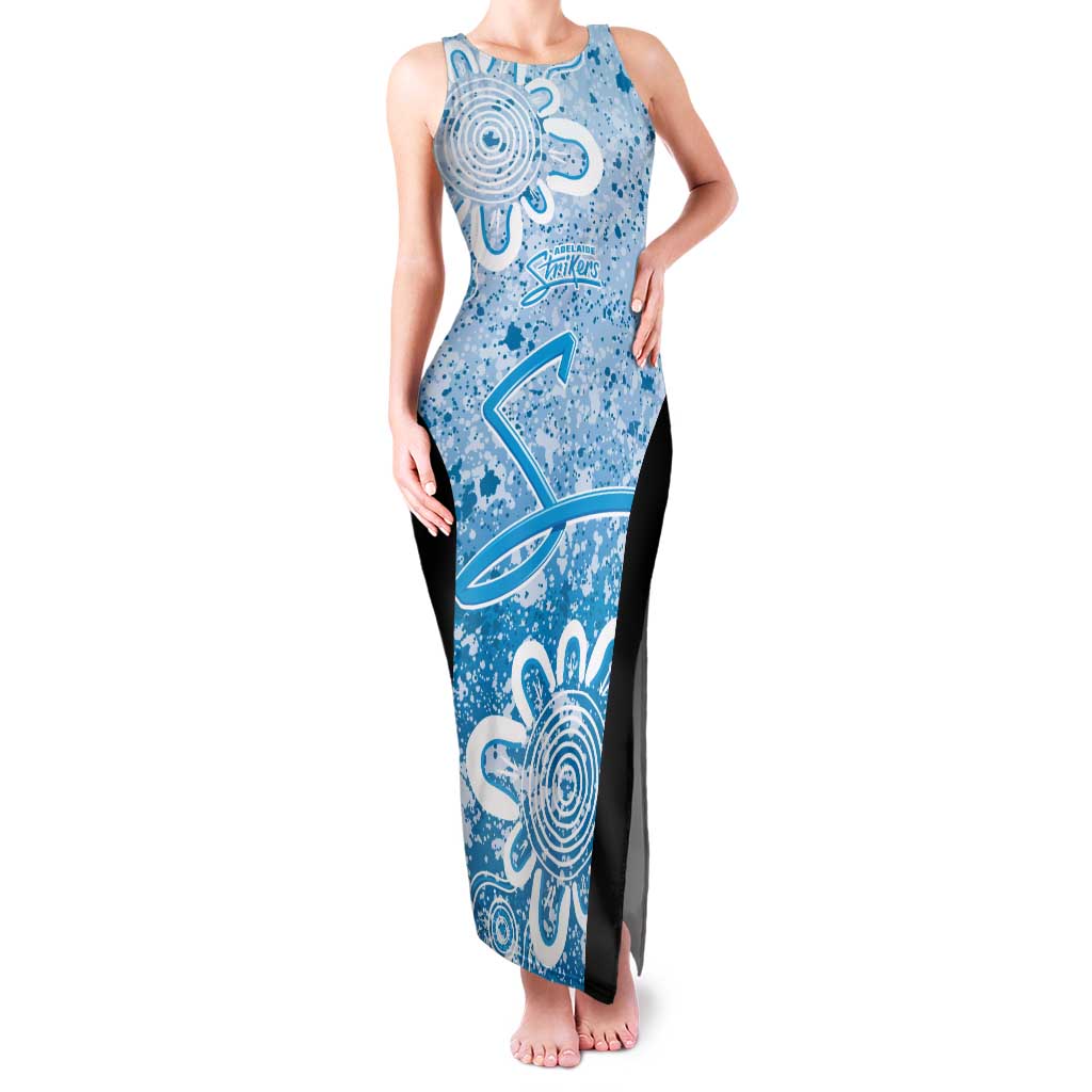 Adelaide Strikers Custom Family Matching Tank Maxi Dress and Hawaiian Shirt Minimalism Aboriginal