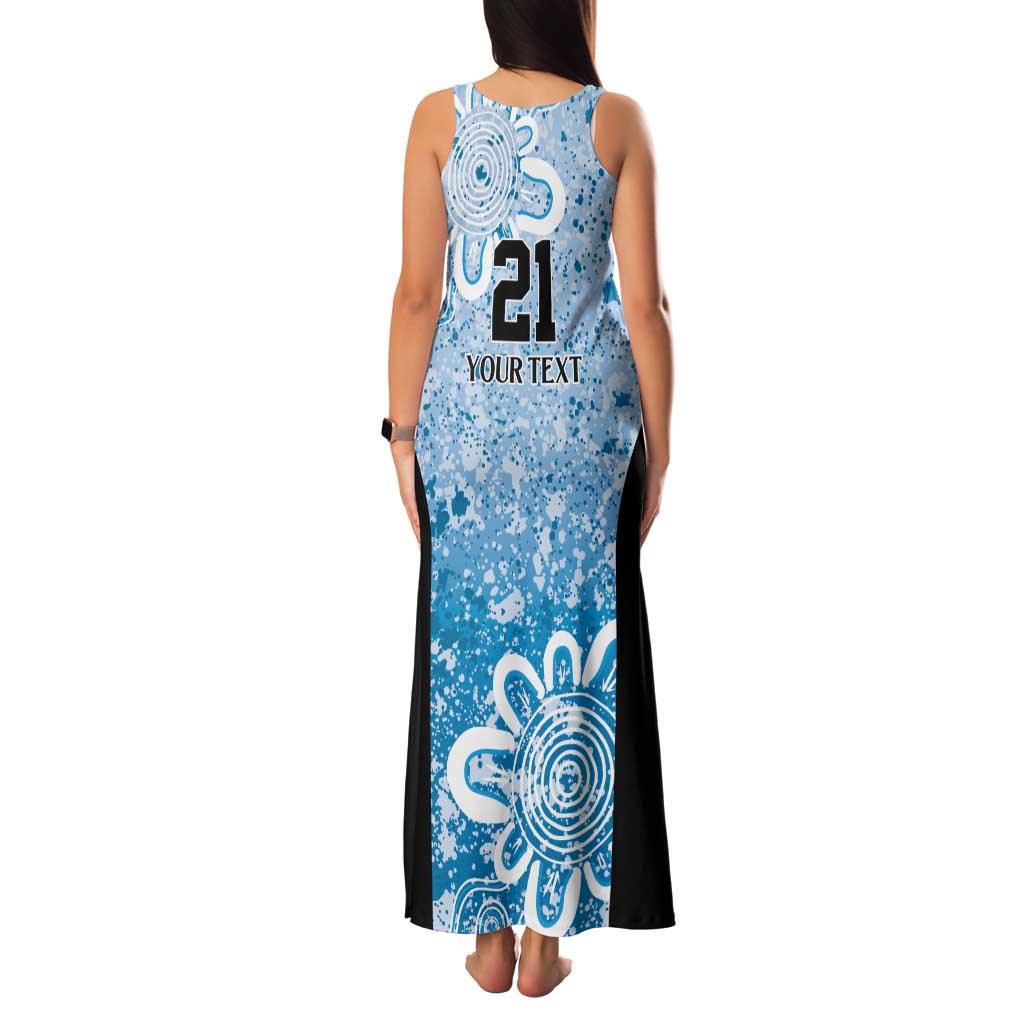 Adelaide Strikers Custom Family Matching Tank Maxi Dress and Hawaiian Shirt Minimalism Aboriginal