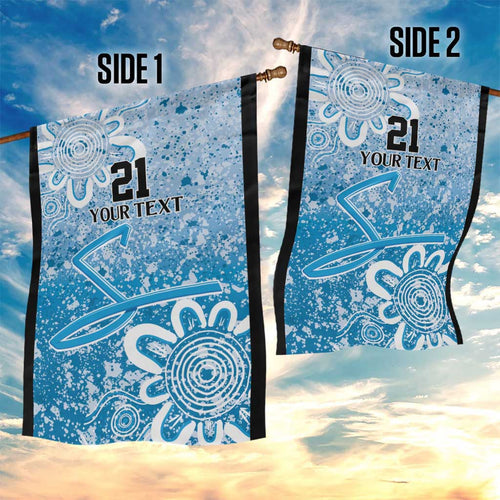 Adelaide Strikers Custom Garden Flag Minimalism Aboriginal
