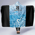 Adelaide Strikers Custom Hooded Blanket Minimalism Aboriginal