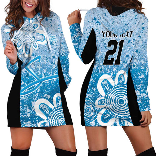 Adelaide Strikers Custom Hoodie Dress Minimalism Aboriginal