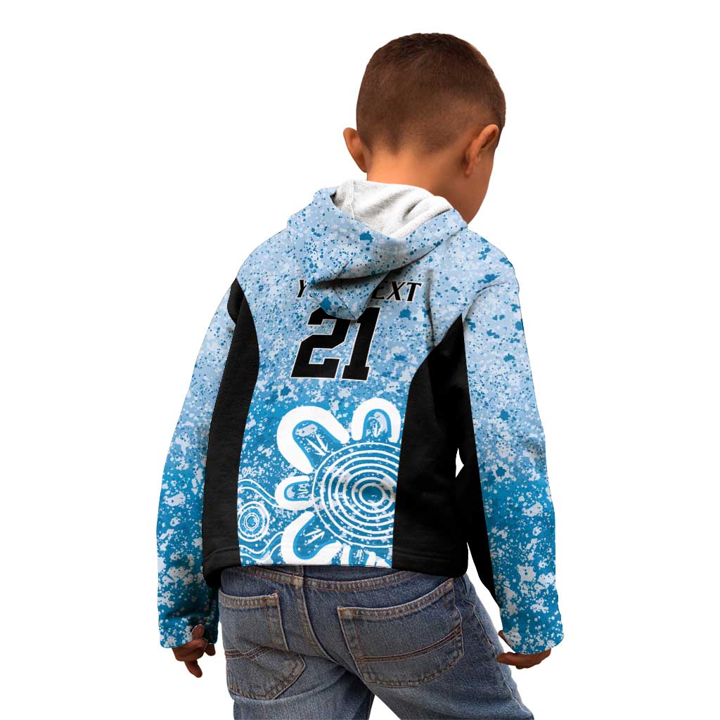 Adelaide Strikers Custom Kid Hoodie Minimalism Aboriginal