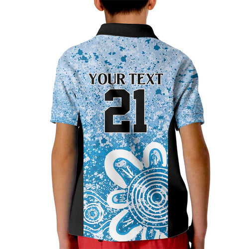 Adelaide Strikers Custom Kid Polo Shirt Minimalism Aboriginal