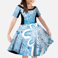 Adelaide Strikers Custom Kid Short Sleeve Dress Minimalism Aboriginal