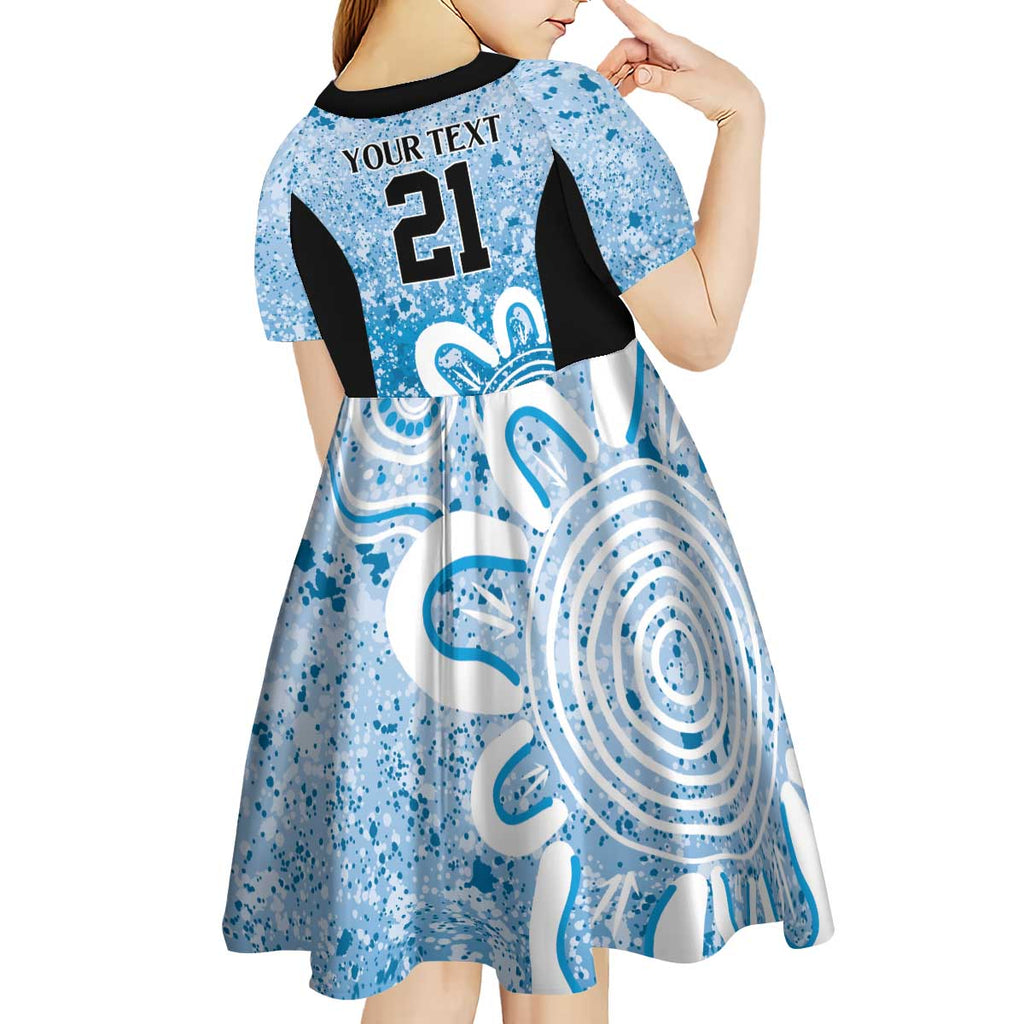 Adelaide Strikers Custom Kid Short Sleeve Dress Minimalism Aboriginal