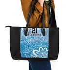 Adelaide Strikers Custom Leather Tote Bag Minimalism Aboriginal