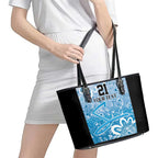 Adelaide Strikers Custom Leather Tote Bag Minimalism Aboriginal
