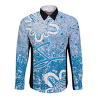 Adelaide Strikers Custom Long Sleeve Button Shirt Minimalism Aboriginal