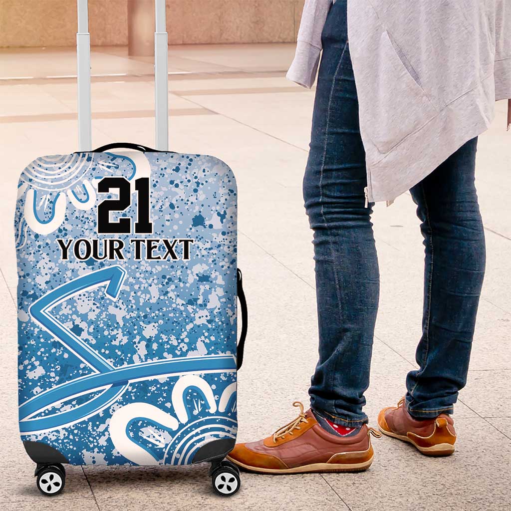 Adelaide Strikers Custom Luggage Cover Minimalism Aboriginal