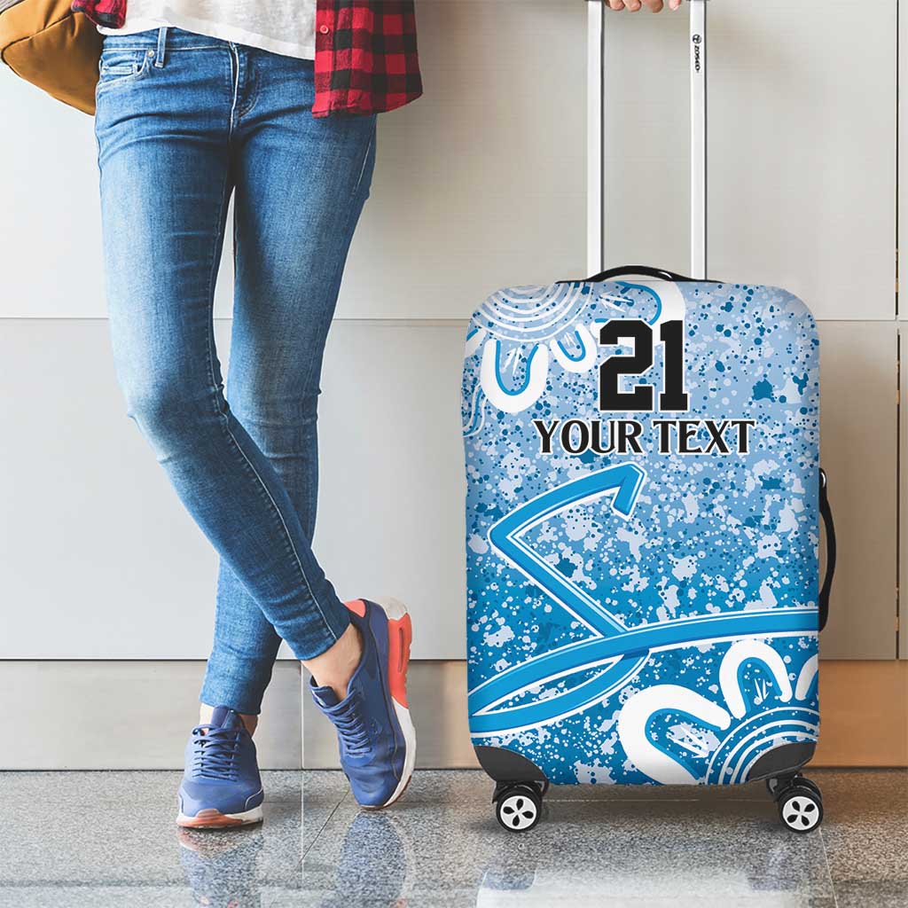 Adelaide Strikers Custom Luggage Cover Minimalism Aboriginal