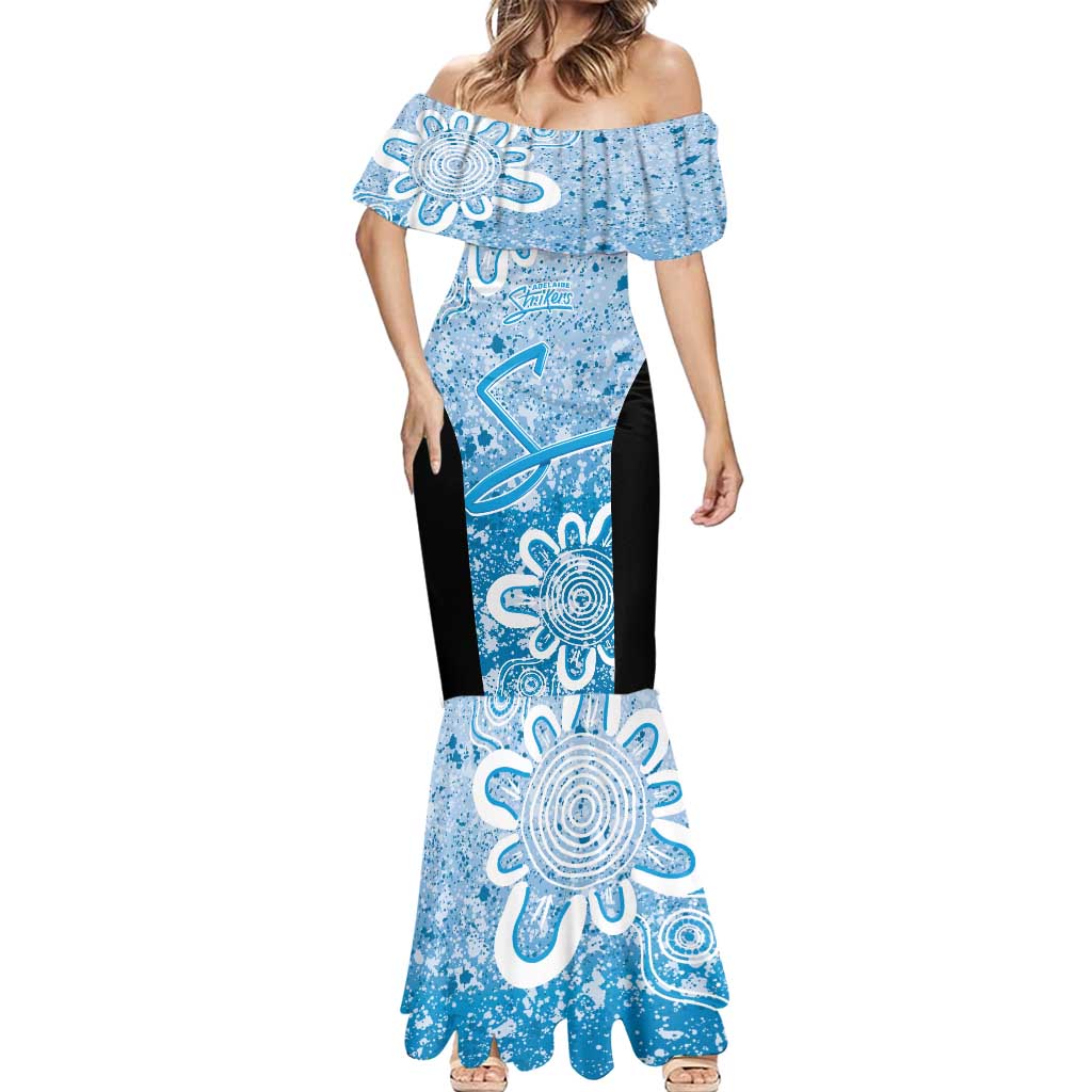 Adelaide Strikers Custom Mermaid Dress Minimalism Aboriginal