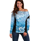 Adelaide Strikers Custom Off Shoulder Sweater Minimalism Aboriginal