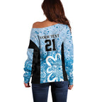 Adelaide Strikers Custom Off Shoulder Sweater Minimalism Aboriginal