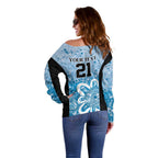 Adelaide Strikers Custom Off Shoulder Sweater Minimalism Aboriginal