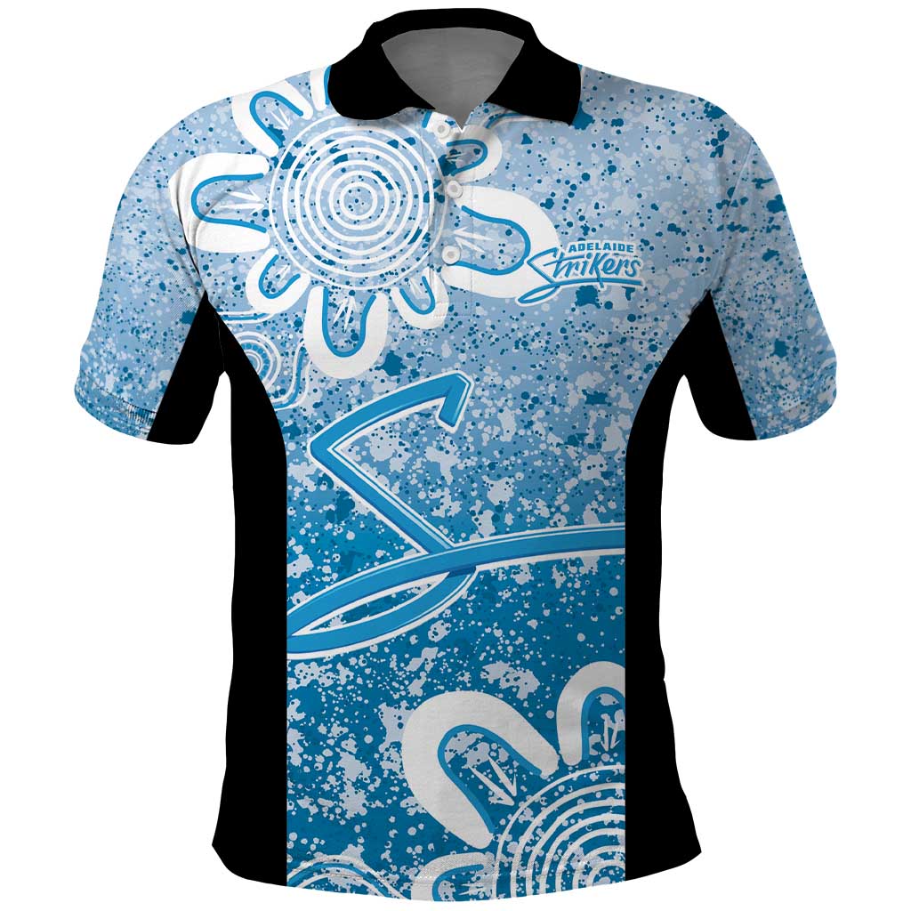 Adelaide Strikers Custom Polo Shirt Minimalism Aboriginal