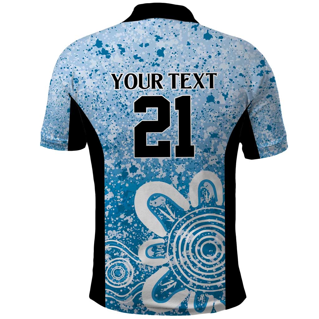 Adelaide Strikers Custom Polo Shirt Minimalism Aboriginal