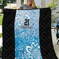 Adelaide Strikers Custom Quilt Minimalism Aboriginal