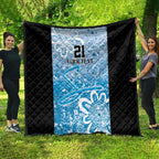 Adelaide Strikers Custom Quilt Minimalism Aboriginal