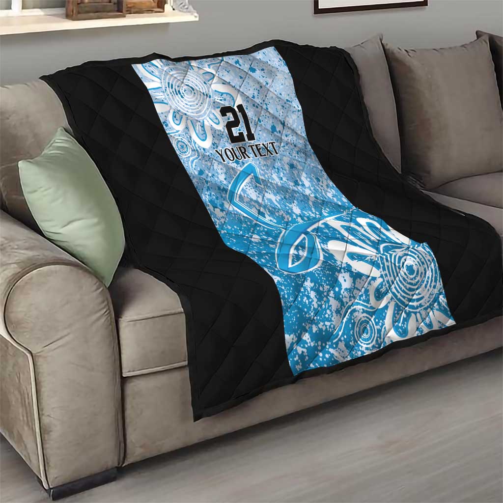 Adelaide Strikers Custom Quilt Minimalism Aboriginal