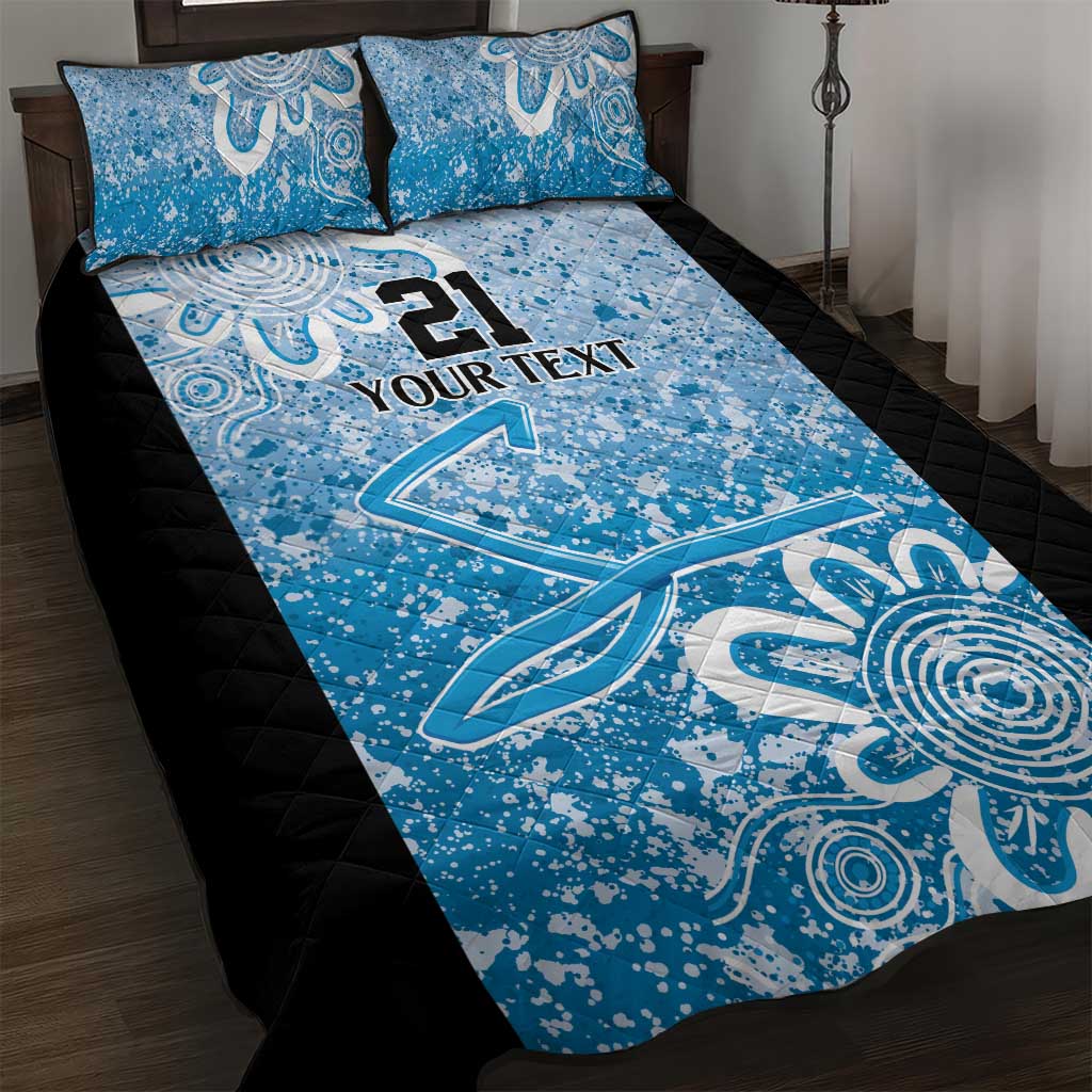 Adelaide Strikers Custom Quilt Bed Set Minimalism Aboriginal