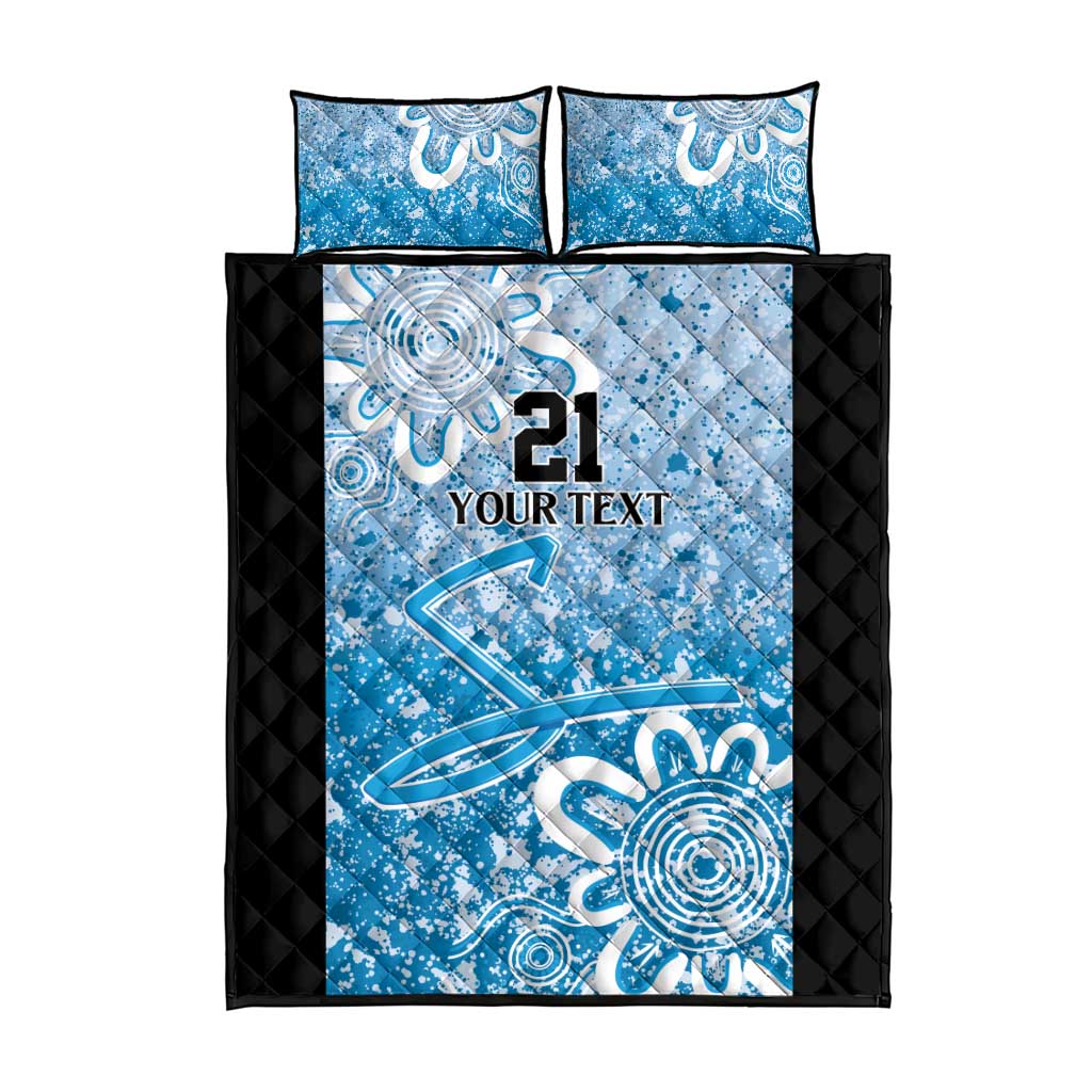 Adelaide Strikers Custom Quilt Bed Set Minimalism Aboriginal