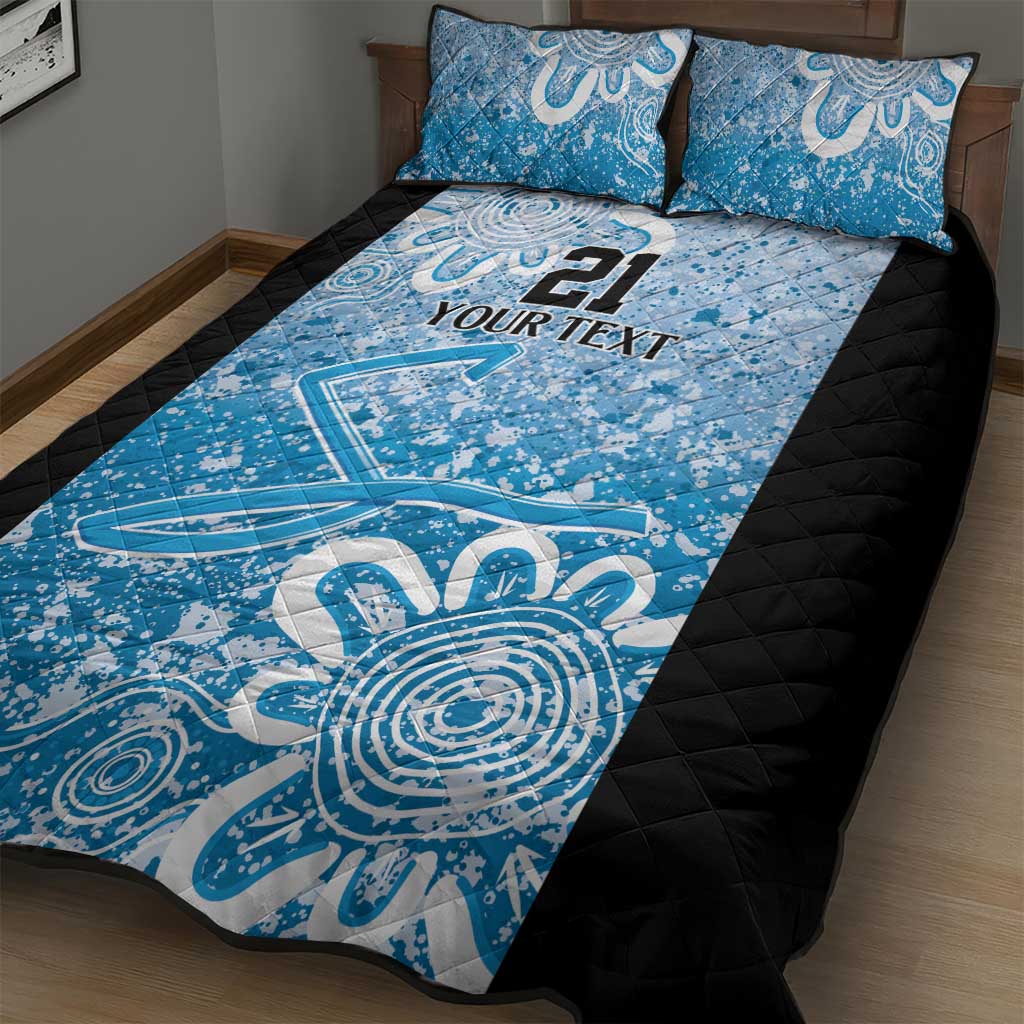 Adelaide Strikers Custom Quilt Bed Set Minimalism Aboriginal