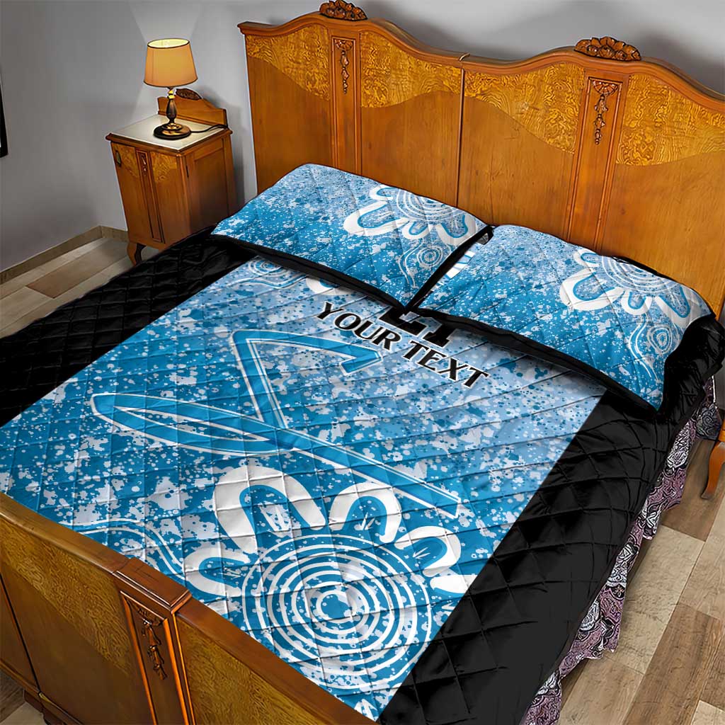Adelaide Strikers Custom Quilt Bed Set Minimalism Aboriginal