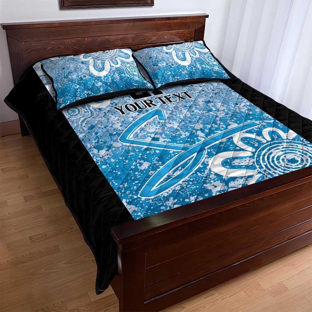 Adelaide Strikers Custom Quilt Bed Set Minimalism Aboriginal