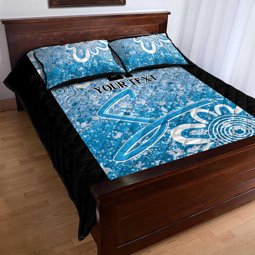 Adelaide Strikers Custom Quilt Bed Set Minimalism Aboriginal