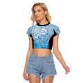 Adelaide Strikers Custom Raglan Cropped T Shirt Minimalism Aboriginal