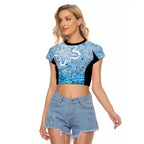 Adelaide Strikers Custom Raglan Cropped T Shirt Minimalism Aboriginal