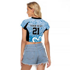 Adelaide Strikers Custom Raglan Cropped T Shirt Minimalism Aboriginal